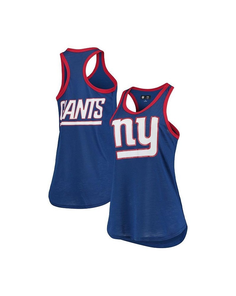 Women's Royal New York Giants Tater Tank Top Royal $18.80 Tops