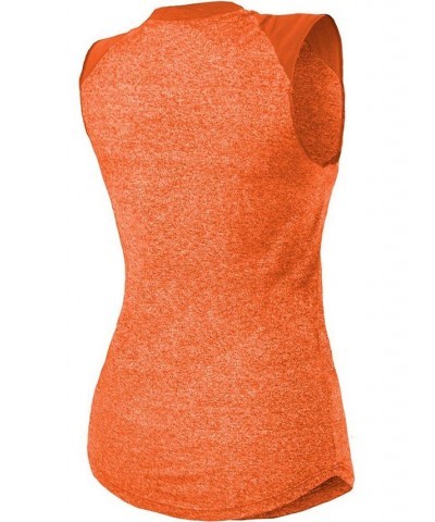 Women's Threads Orange Tampa Bay Buccaneers Retro Tri-Blend Raglan Muscle Tank Top Orange $28.49 Tops