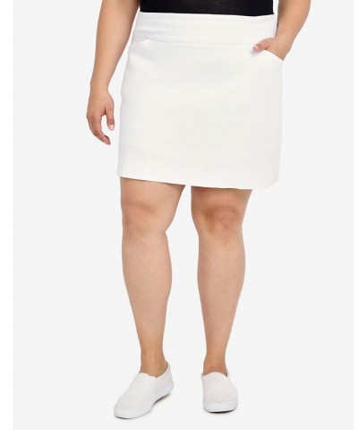 Plus Size Summer In The City Casual Fit Allure Skort White $30.48 Shorts