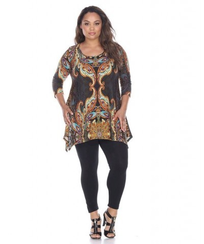 Plus Marlene Top/Tunic Blue $30.38 Tops