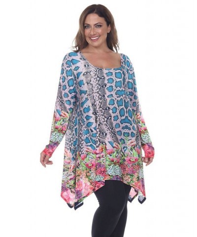 Plus Marlene Top/Tunic Blue $30.38 Tops