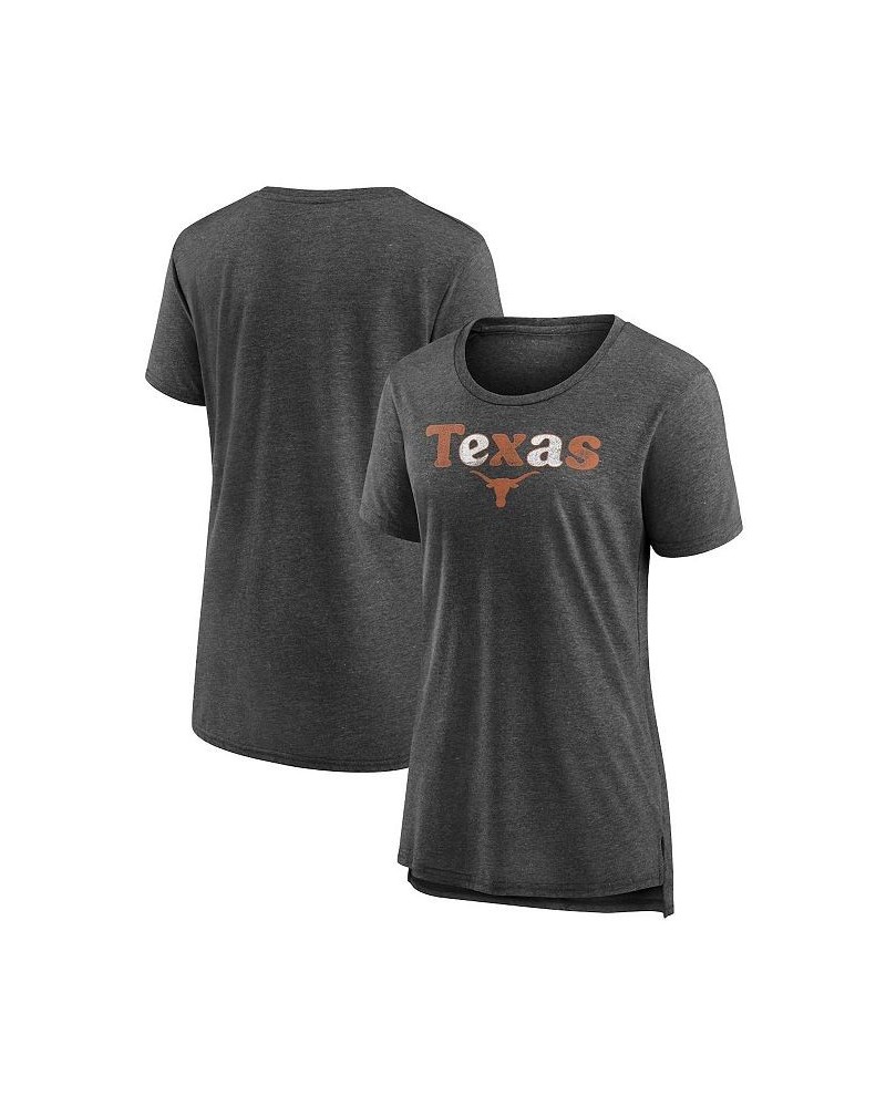 Women's Branded Heathered Charcoal Texas Longhorns Breakneck Speed Tri-Blend T-shirt Heathered Charcoal $19.37 Tops