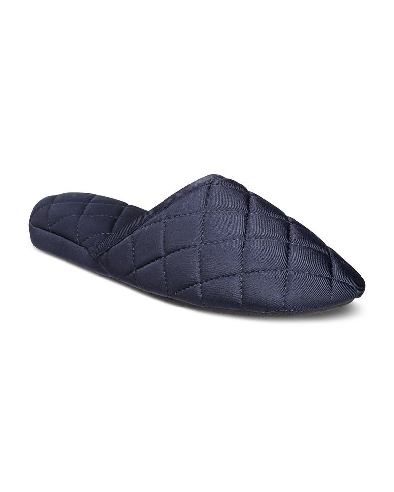 Women's Quilted Slippers Indigo Sea $11.49 Shoes