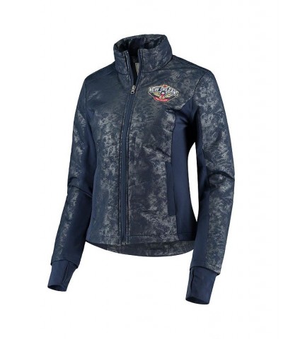 Women's by Alyssa Milano Navy New Orleans Pelicans Sports Huddle Full-Zip Track Jacket Navy $37.40 Jackets