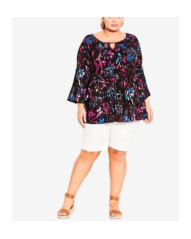 Plus Size Pleater Tunic Top Moonlight $28.53 Tops