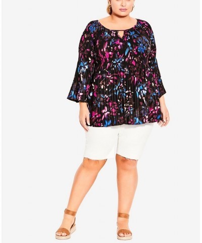 Plus Size Pleater Tunic Top Moonlight $28.53 Tops