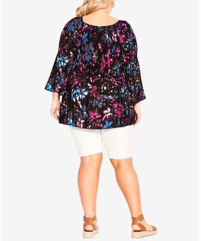 Plus Size Pleater Tunic Top Moonlight $28.53 Tops