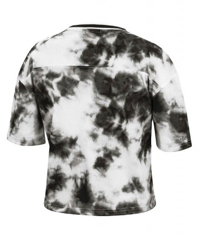 Women's Black and White Milwaukee Bucks Hardwood Classics Tie-Dye Cropped T-shirt Black, White $43.19 Tops