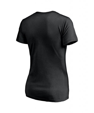 Women's Branded Black Pittsburgh Pirates Compulsion to Win V-Neck T-shirt Black $18.80 Tops