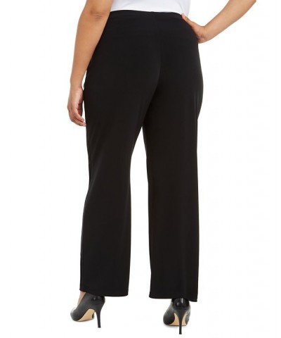 Plus Size Pull-On Wide-Leg Pants Deep Black $22.82 Pants