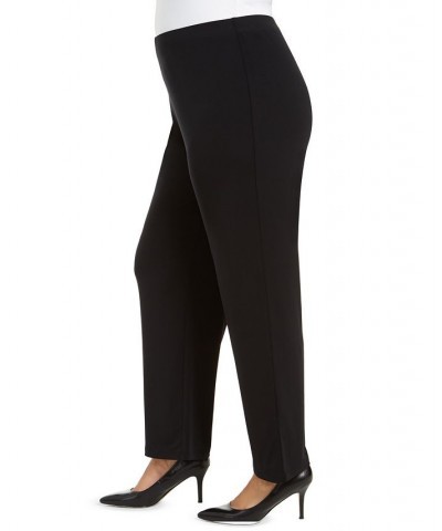 Plus Size Pull-On Wide-Leg Pants Deep Black $22.82 Pants