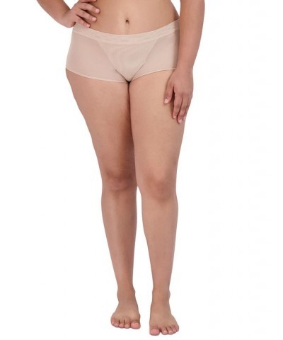 Women's Mesh Boyshort Underwear SM11872 Pink $10.73 Panty