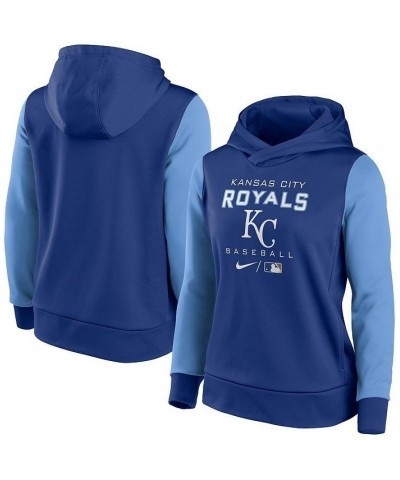 Women's Royal Light Blue Kansas City Royals Authentic Collection Pullover Hoodie Royal, Light Blue $40.50 Sweatshirts