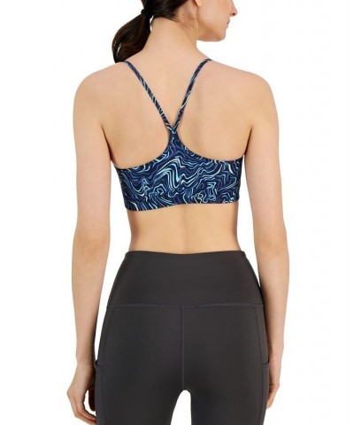 Women's Marble Movement Low Impact Sports Bra Blue $9.57 Bras