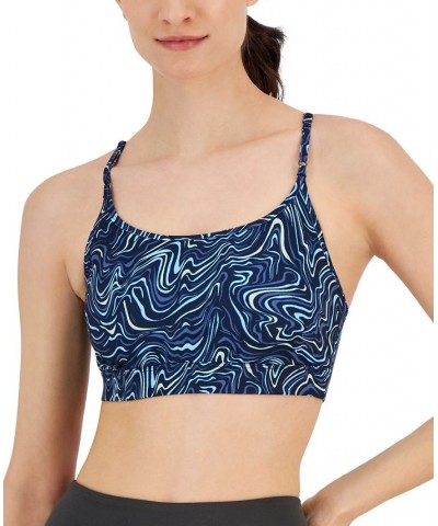 Women's Marble Movement Low Impact Sports Bra Blue $9.57 Bras