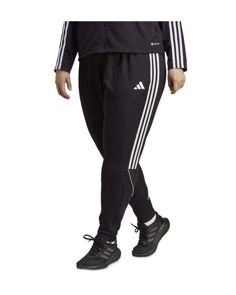 Plus Size Tiro 23 League 3-Stripes Track Pants Black $27.60 Pants