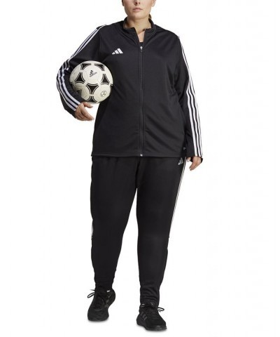 Plus Size Tiro 23 League 3-Stripes Track Pants Black $27.60 Pants