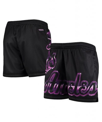 Women's Black Los Angeles Lakers Big Face 4.0 Mesh Shorts Black $36.55 Shorts