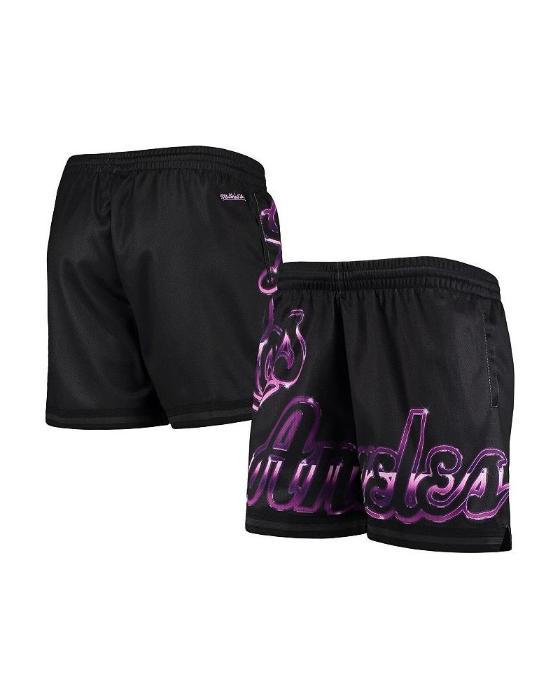 Women's Black Los Angeles Lakers Big Face 4.0 Mesh Shorts Black $36.55 Shorts