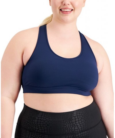 Performance Plus Size Medium Impact Sports Bra Indigo Sea $8.75 Bras