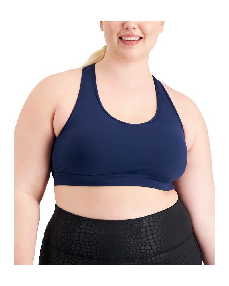 Performance Plus Size Medium Impact Sports Bra Indigo Sea $8.75 Bras