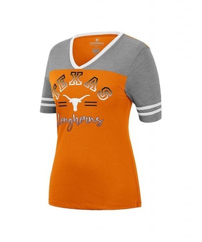 Women's Texas Orange Heathered Gray Texas Longhorns There You Are V-Neck T-shirt Orange, Heathered Gray $25.19 Tops