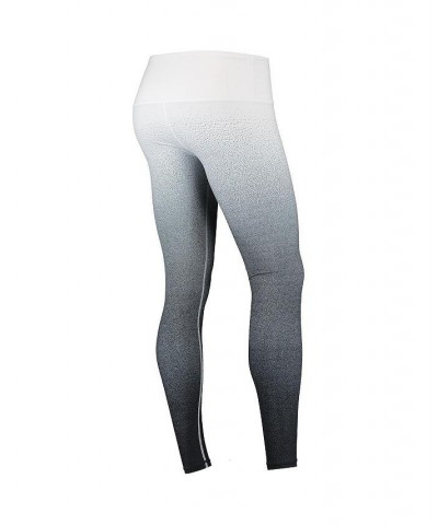 Women's White Black Michigan State Spartans Static Print Ombre Leggings White, Black $32.50 Pants