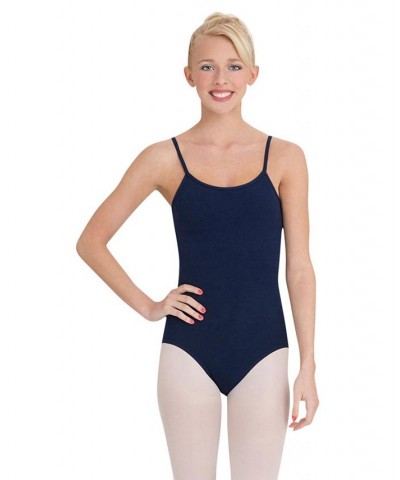 Camisole Leotard with Adjustable Straps Navy $15.87 Tops