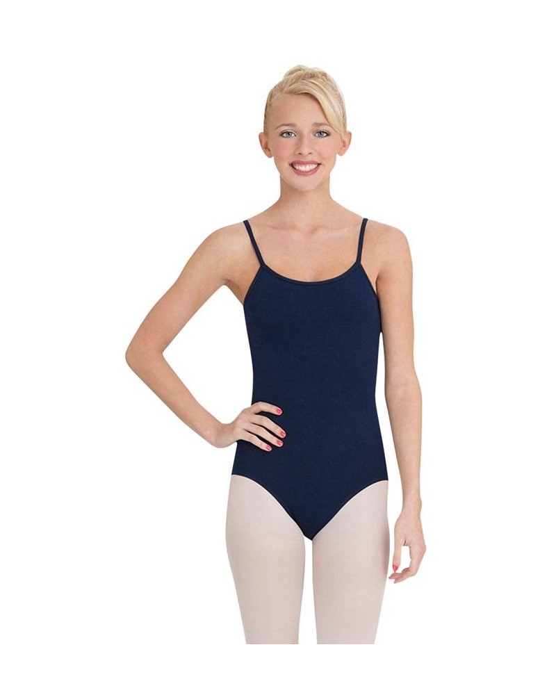 Camisole Leotard with Adjustable Straps Navy $15.87 Tops