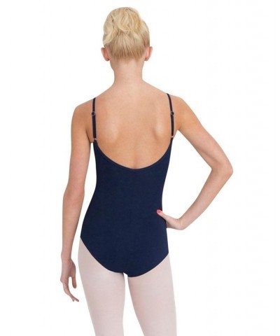 Camisole Leotard with Adjustable Straps Navy $15.87 Tops