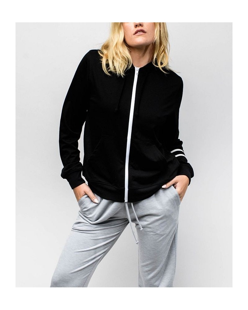 Women's Reneu Earth Zip Up Hoodie Black $27.88 Sweatshirts