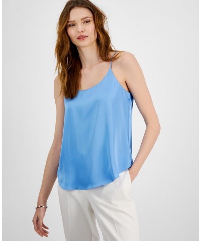 Women's Scoop-Neck Camisole Blue $31.27 Tops