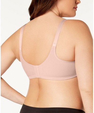 Double Support Cotton Wireless Bra with Cool Comfort 3036 Pink $11.88 Bras