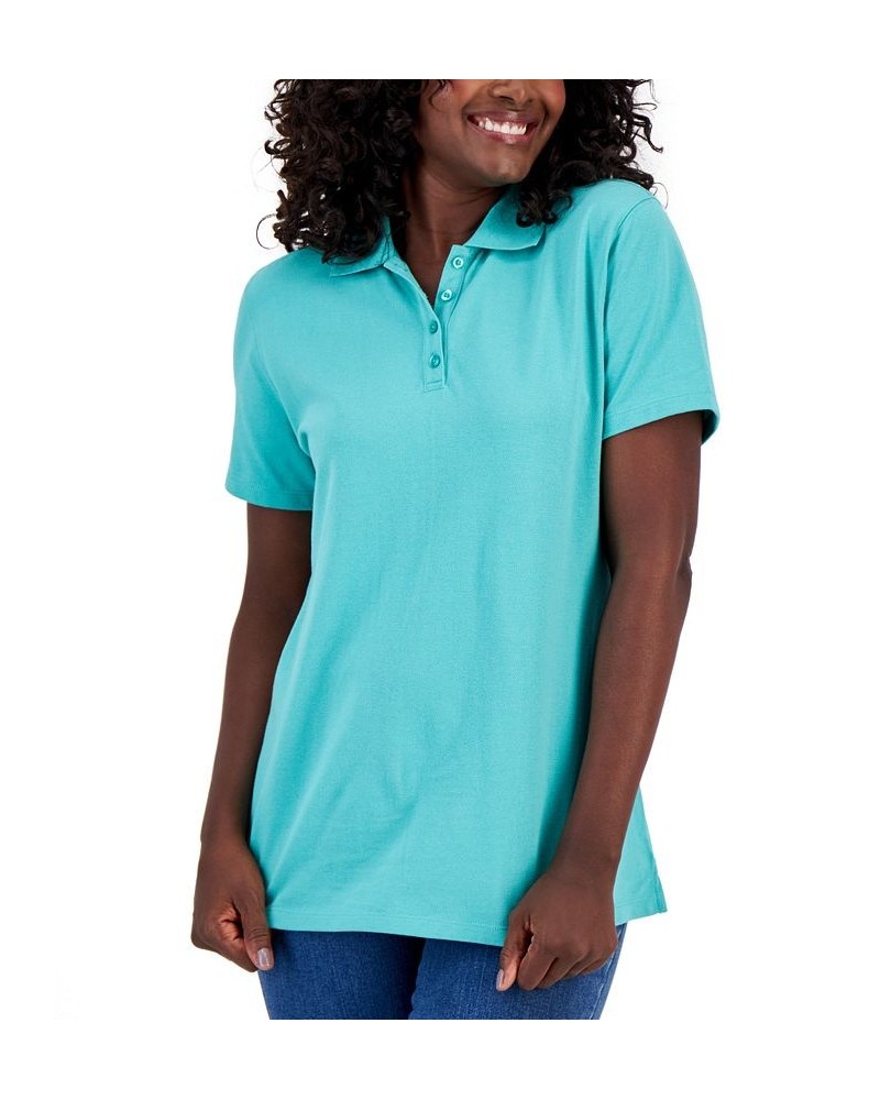 Cotton Short Sleeve Polo Shirt Mint Condition $11.59 Tops