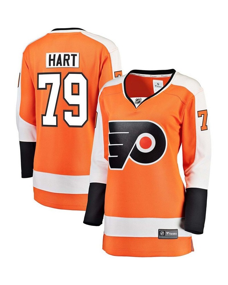 Women's Plus Size Carter Hart Philadelphia Flyers Orange Home Premier Breakaway Player Jersey Orange $56.10 Jersey