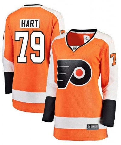 Women's Plus Size Carter Hart Philadelphia Flyers Orange Home Premier Breakaway Player Jersey Orange $56.10 Jersey