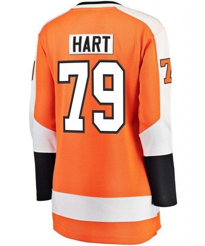 Women's Plus Size Carter Hart Philadelphia Flyers Orange Home Premier Breakaway Player Jersey Orange $56.10 Jersey