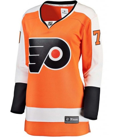 Women's Plus Size Carter Hart Philadelphia Flyers Orange Home Premier Breakaway Player Jersey Orange $56.10 Jersey