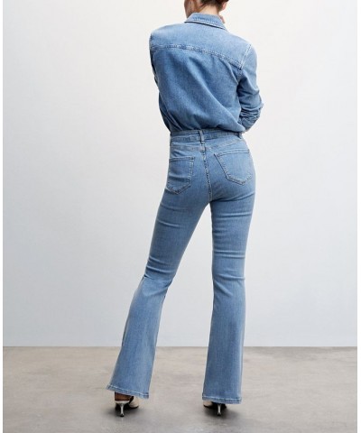 Women's Medium-Rise Flared Jeans Medium Blue $37.79 Jeans