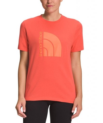 Women's Jumbo Half Dome T-Shirt Orange $19.60 Tops