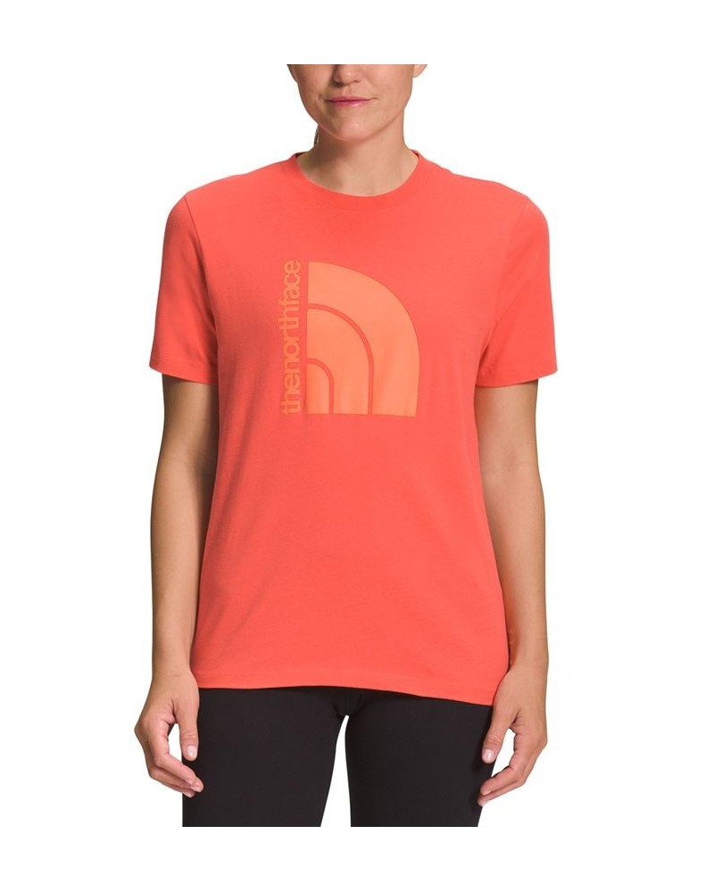 Women's Jumbo Half Dome T-Shirt Orange $19.60 Tops