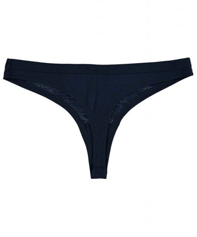 Women's Navy Tennessee Titans Solid Logo Thong Navy $11.88 Panty