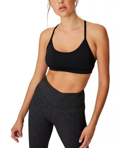 Women's Workout Yoga Crop Top Black $14.70 Tops