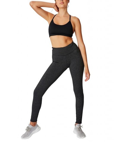 Women's Workout Yoga Crop Top Black $14.70 Tops