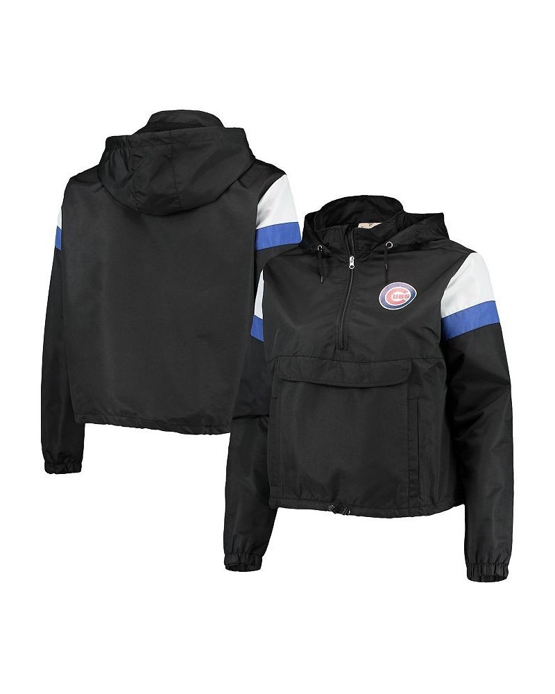 Women's Black and Royal Chicago Cubs Plus Size Anorak Quarter-Zip Hoodie Black, Royal $33.59 Sweatshirts