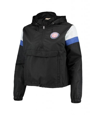 Women's Black and Royal Chicago Cubs Plus Size Anorak Quarter-Zip Hoodie Black, Royal $33.59 Sweatshirts