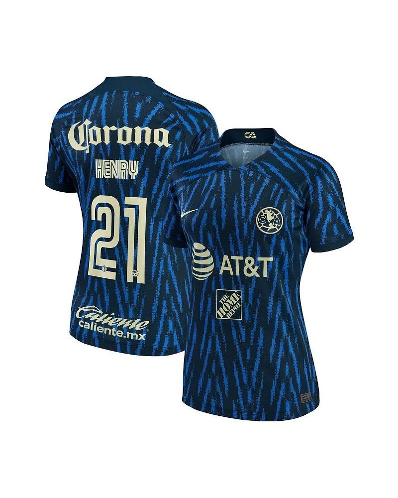 Women's Henry Martin Blue Club America 2022/23 Away Replica Player Jersey Blue $64.40 Jersey