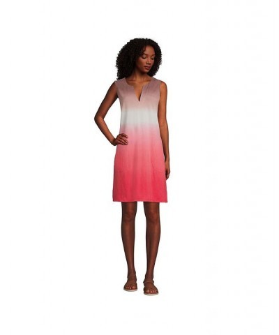 Women's Cotton Jersey Sleeveless Swim Cover-up Dress Wood lily/mauve quartz ombre $27.47 Swimsuits