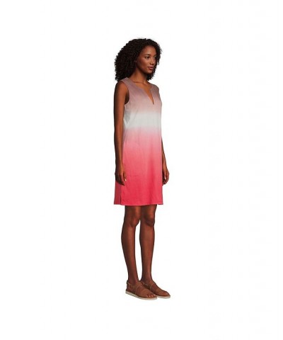 Women's Cotton Jersey Sleeveless Swim Cover-up Dress Wood lily/mauve quartz ombre $27.47 Swimsuits