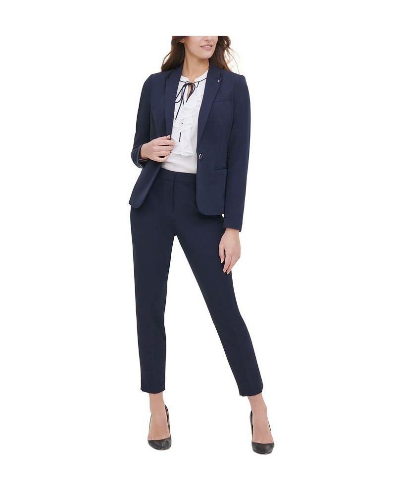 Women’s One-Button Blazer Blue $59.60 Jackets